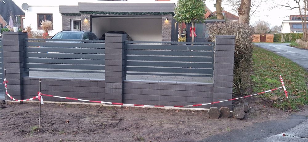Maßgefertigter Design- und Frontzaun Modell Malachit in bremen &ndash; Zaunonkel GmbH