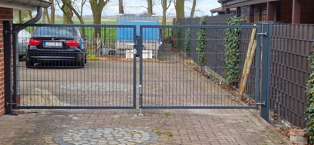 Doppelstabmattenzaun 8/6/8 in Westoverledingen &ndash; Zaunonkel GmbH