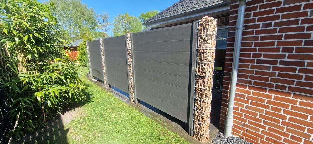 Zaun in Westoverledingen Gabionen &ndash; Zaunonkel GmbH