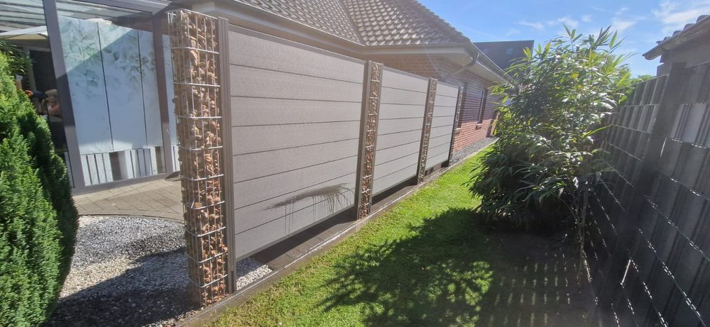 Zaun in Westoverledingen Gabionen &ndash; Zaunonkel GmbH