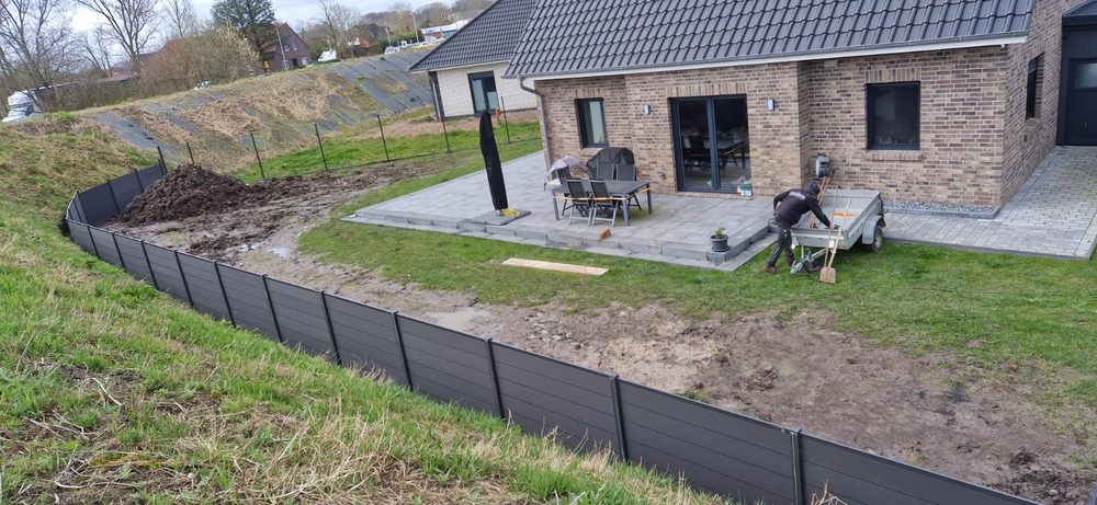 Doppelstabmattenzaun + WPC-Sichtschutzzaun in Wittmund &ndash; Zaunonkel GmbH