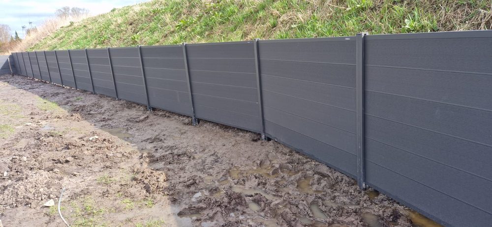 Doppelstabmattenzaun + WPC-Sichtschutzzaun in Wittmund &ndash; Zaunonkel GmbH